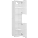  Set kupaonskog namještaja od iverice visoki sjaj bijeli | shoptok.hr