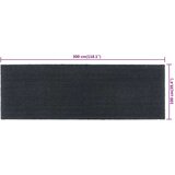  Predpražnik temno siv 100x300 cm kokosova vlakna | Shoptok.si