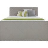 XORA postelja boxspring 160 cm x 200 cm , tekstil siva | Shoptok.si