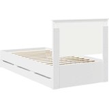  Krevetna konstrukcija Bijelo 100 x 200 cm Inženjersko Drvo | shoptok.hr
