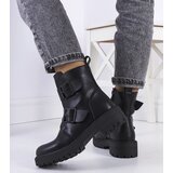Gemre Black eco-leather ankle boots Leurbost | shoptok.hr
