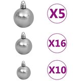 vidaXL Umetna novoletna jelka 300 LED diod in komplet bučk 270 cm | Shoptok.si
