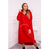 Kesi Insulated dress with hood red | shoptok.hr