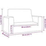  Otroški kavč svetlo siv mehak pliš | Shoptok.si