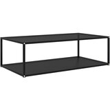 vidaXL stolić za kavu crni 120 x 60 x 35 cm od kaljenog stakla Cijene