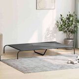 vidaXL dvignjena pasja postelja siva 150x90x20 cm tekstilen in jeklo | Shoptok.si