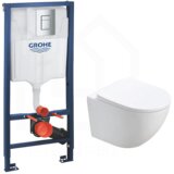 Grohe, Minotti wc šolja perla bela vodokotlić grohe hrom sjaj taster cene