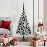 vidaXL Umestno božično drevo Zelena 120 cm PVC, jeklo in plastika | Shoptok.si