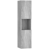 vidaXL Kopalniška omarica siva sonoma 30x30x130 cm konstruiran les | Shoptok.si
