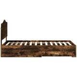  Konstrukcija postelje z vzglavjem Dimljeni oreh 100 x 200 cm, (5000102433) | Shoptok.si