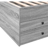 vidaXL Dnevna postelja s predali siva sonoma 90x190 cm inženirski les | Shoptok.si