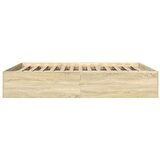 vidaXL Okvir za krevet boja hrasta 160x200 cm od konstruiranog drva | shoptok.hr