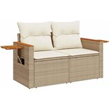  9-dijelni set vrtnih sofa s jastucima bež od poliratana bagrem | shoptok.hr