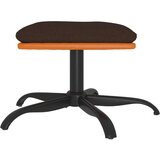  Stolček za noge rjav 60x60x36 cm blago in umetno usnje, (20772394) | Shoptok.si
