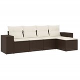 Maison Chic Seti vrtnega pohištva - Vrtna garnitura - Vrtni pohištvo set 5-delna z blazinami rjav poli ratan, (21816299) | Shoptok.si
