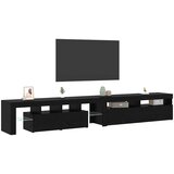 TV ormar 2 pcs Crni hrast 260 x 37 x 40 cm Konstruirano drvo | Eponuda.ba
