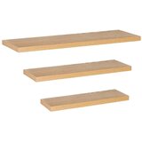 springos set zidnih polica 3 kom, 30/45/60 x 15 cm, smeđe | shoptok.hr