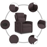  Naslonjač od tkanine tamnosmeđi | shoptok.hr