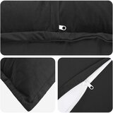  Presvlaka za jastuk 2 pcs HOUTEN Crna 50 x 70 cm Baršun | shoptok.hr