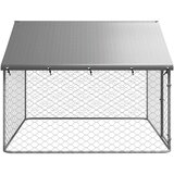  Vanjski kavez za pse s krovom 200 x 200 x 150 cm | shoptok.hr