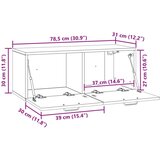 TV Omarica za TV, ki jo lahko montiraš na steno Betonsko siva, (5000210669) | Shoptok.si