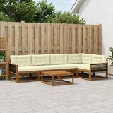  Set vanjskih sofa 6 kom. Prirodna i krem | shoptok.hr