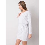 RUE PARIS Dress-RV-SK-6037.18X-light gray | Shoptok.si