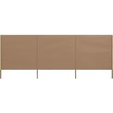  Vjetrobran s 3 panela od tkanine 400 x 160 cm smeđe-sivi | shoptok.hr