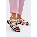 ARTIKER Leather Women's Sandals Patent With Decorative Detail 56C0691 Black Cene