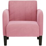 SOFA s naslonima za ruke, ružičasta, 54 cm, baršun | Shoptok.si