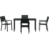  Vrtni set za objed 5 pcs Crna Čelik s prahom premazan | Eponuda.com