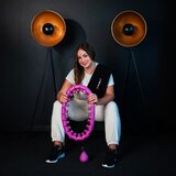  Set hula hoop hhw12 ljubičast s utegom hms + podrška za struk br163 crni plus veličina | shoptok.hr