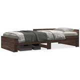 Furnova Posteljni okvir brez vzmetnice hrast 75x190 cm inženirski les, (21933869) | Shoptok.si
