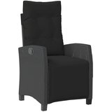  7-dijelni vrtni blagovaonski set s jastucima crni od poliratana Crna 150 cm table length | shoptok.hr