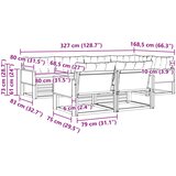 Set vanjskih sofa 7 kom. Prirodna i svjetlosiva | shoptok.hr