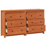  Kreveta 2 kom. Vosak Smeđa 140 x 35 x 80 cm Masivna borovina - Vosak smeđa | shoptok.hr