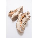 LuviShoes Olivia Beige Patterned Women's Sports Boots | Shoptok.si