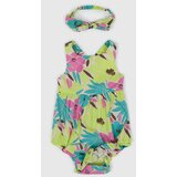 GAP Baby flowered bodysuit with headband - Girls Cene