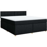  Krevet s oprugama i madracem crni 180x200 cm od tkanine | shoptok.hr