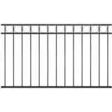  Ogradni panel ASSEN čelik 1,7x0,8 m Crni | shoptok.hr