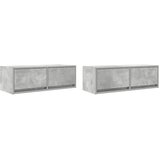 TV ormarići 2 kom boja betona 80x31x25,5 cm konstruirano drvo | Eponuda.com