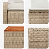  Set sofe 6 kom. Bež i krem bijela Poli Rattan i čelik | shoptok.hr