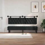  Držeće uzglavlje Zidne Crna 170 x 55 x 7 cm Baršun - Crna 160 cm bez LED | shoptok.hr