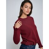 Sinsay Džemper s ukrasnim volanima, s udjelom vune | shoptok.hr