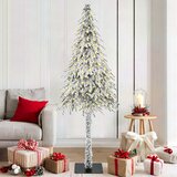vidaXL Božično drevo med 300 LED z stojalom Bela 180 cm PE in jeklo | Shoptok.si
