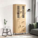 vidaXL Visoka komoda hrasta sonome 69,5x34x180cm od konstruiranog drva Cijene