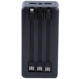 XO Power bank PR164 30000mAh svetlo signalno + Usb Kabl 3in1 Crni | ePonuda.com
