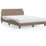  Krevet s madracem Dover boja cappuccina 120 x 200 cm od umjetne kože | shoptok.hr