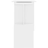  Kotna pisalna miza visok sijaj bela 200x50x76 cm iverna plošča, (20608834) | Shoptok.si