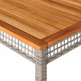  Vrtni stol sivi 180 x 90 x 75 cm od poliratana i drva bagrema | shoptok.hr